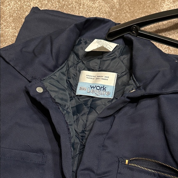 Sears Men's Dark Blue Insulated Coverall - Picture 4 of 4